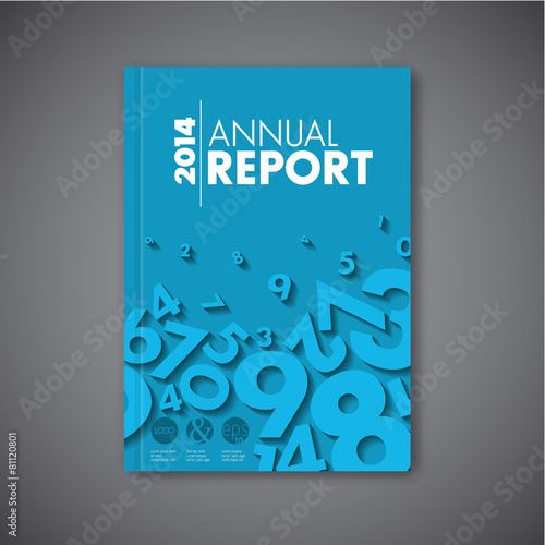 Modern Vector abstract annual report design template
