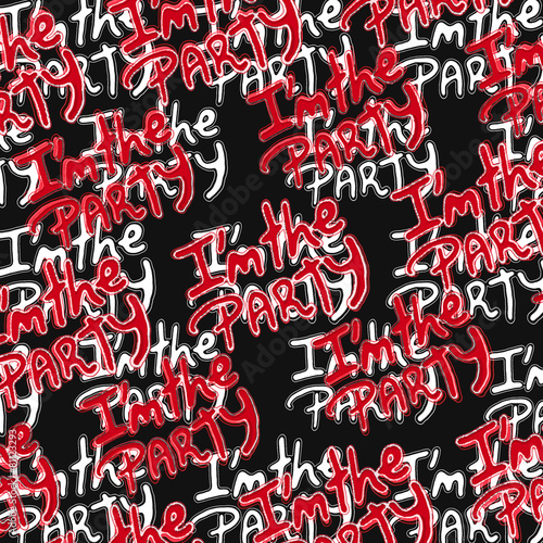 I am the Party Text Pattern