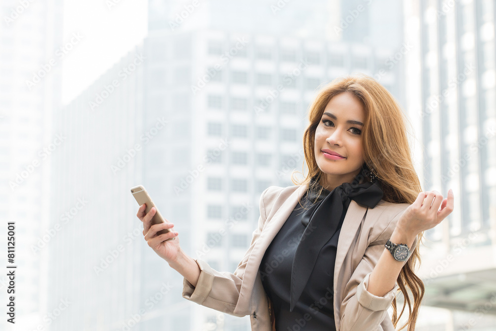 Business woman calling