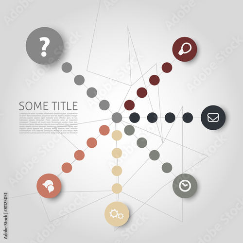 Vector infographics elements - points, graphic for business desi