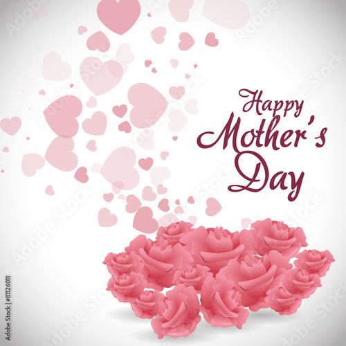 Mothers day card design.