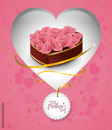 Mothers day card design.