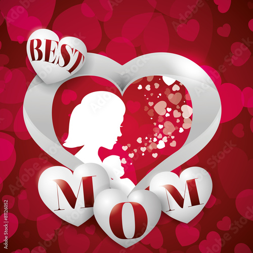 Mothers day card design.