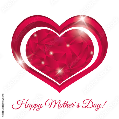 Happy mothers day card design.