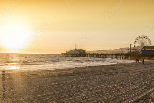 santa monica beach, Los Angeles, California © senai aksoy
