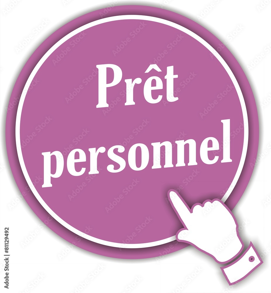 bouton prêt personnel
