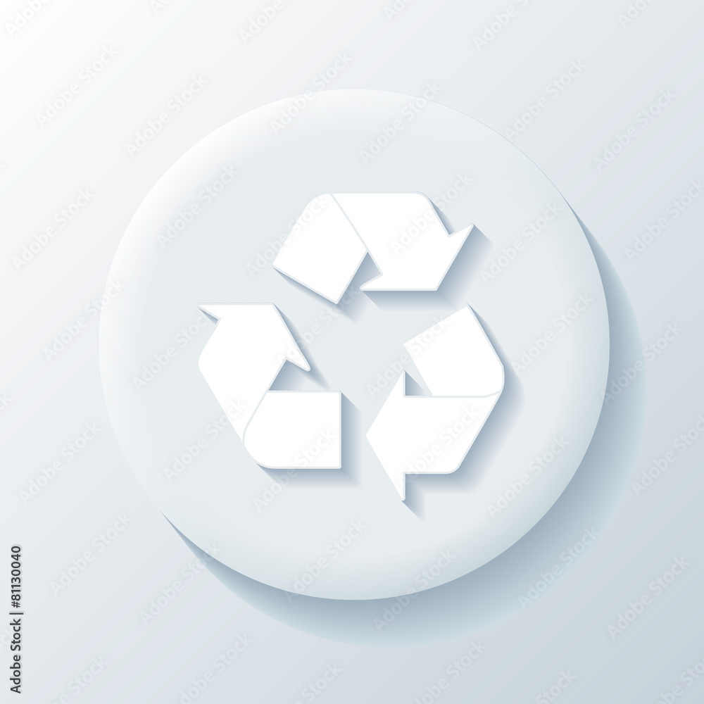 Recycling 3D Paper Icon Recycling 3D Paper Icon