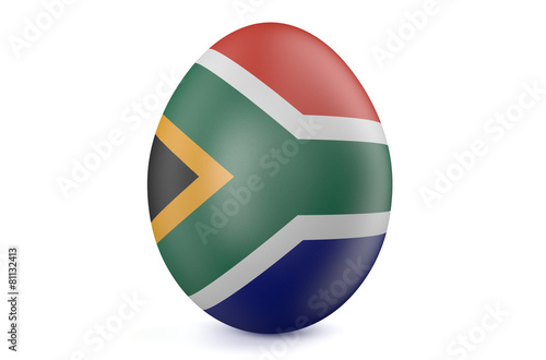 Free Download Easter egg with the flag of the South Africa - GFXLoad