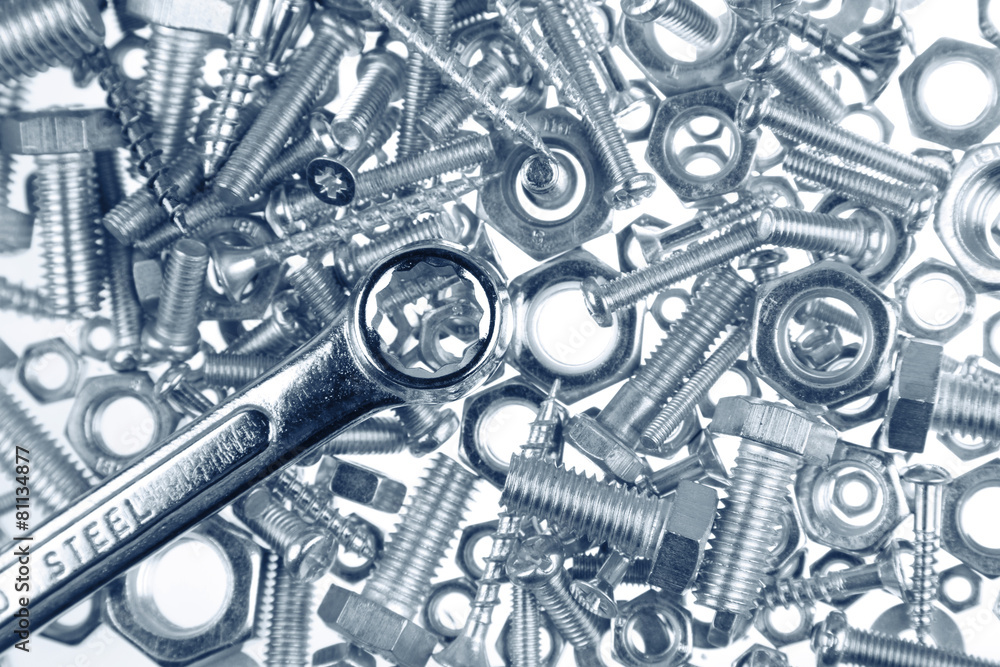 Spanner on nuts and bolts Spanner on nuts and bolts