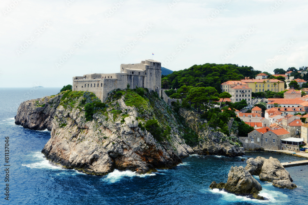 Medieval fortresses in Dubrovnik, Croatia