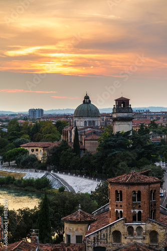 Verona at sunset in Italy © Sergii Figurnyi