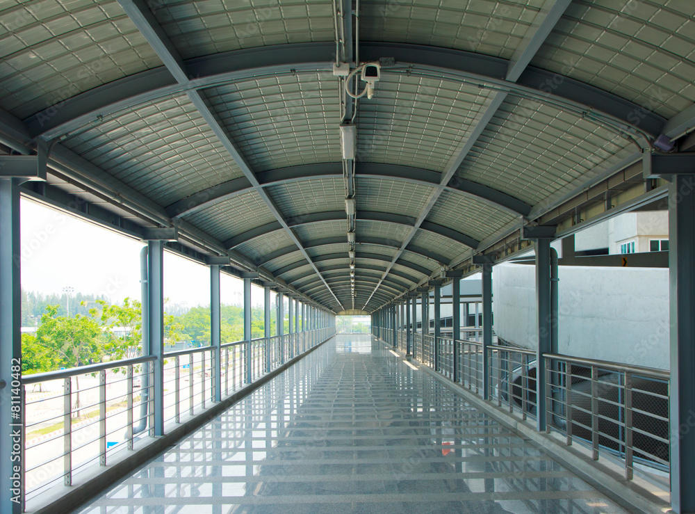 Fototapeta premium Airport corridor- Stock Image