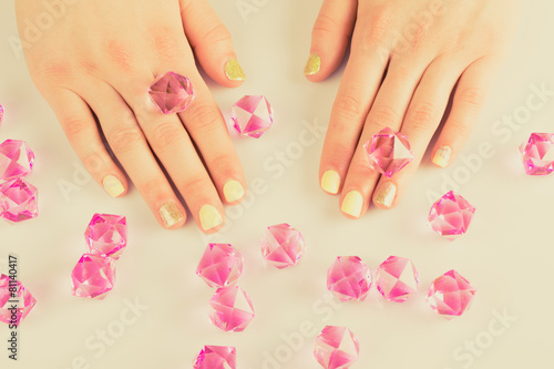 Beautiful woman's nails