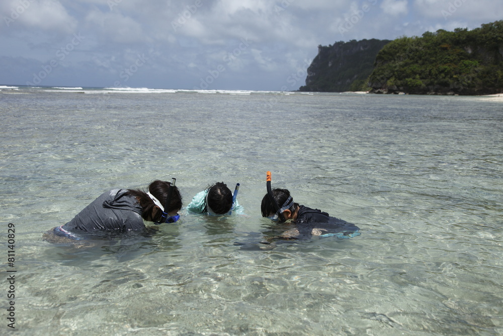 Fototapeta premium グアム 家族旅行