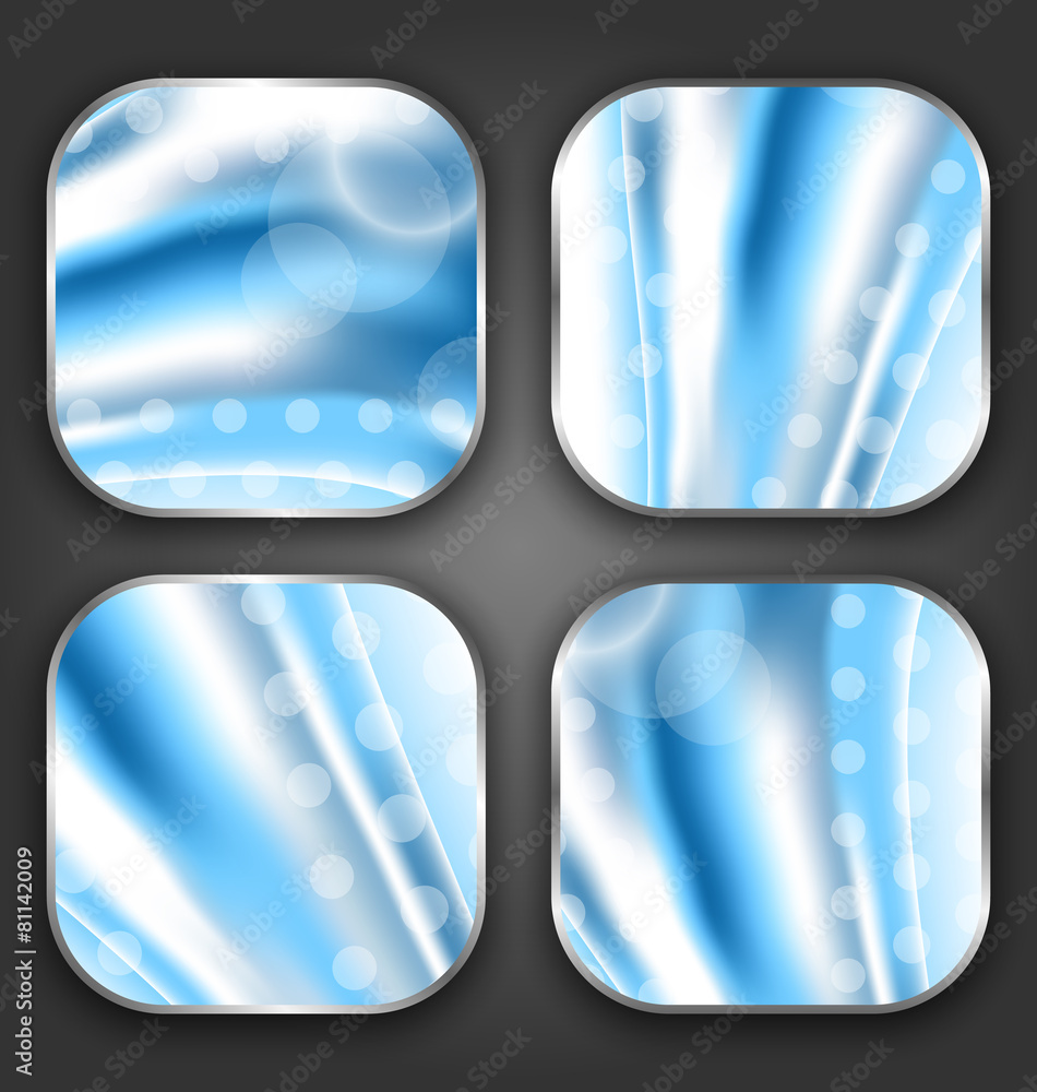 Abstract wavy backgrounds with for the app icons