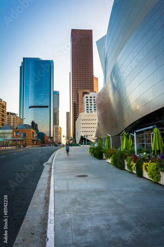 Buildings on Grand Avenue, in downtown Los Angeles, California. photo