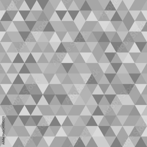 Geometric Seamless Abstract Pattern with Gray Triangles