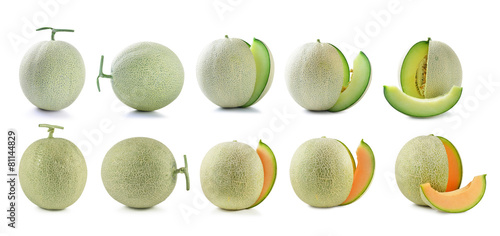Fotografie, Obraz melon isolated on white background