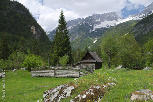 Chalet on the Julian Alps, Slovenia