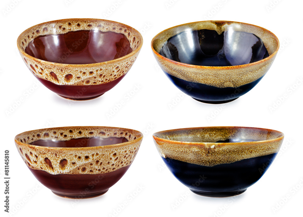 ceramic bowl on white background ceramic bowl on white background