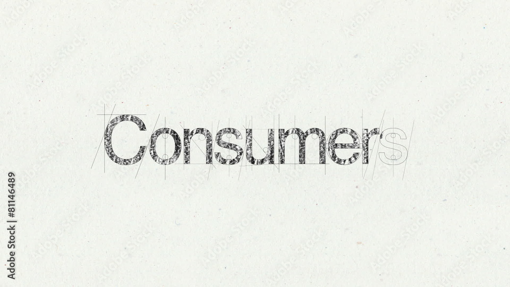 Text animation 'Consumers' for presentations(included Alpha) Text animation 'Consumers' for presentations(included Alpha)