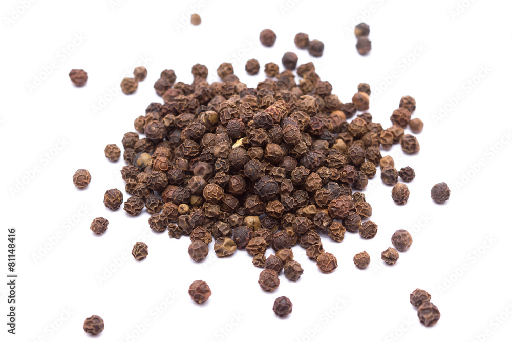 Pepper corns isolated on white background Pepper corns isolated on white background