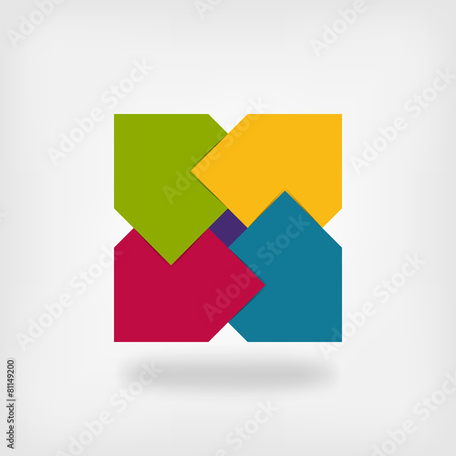 colored square logo symbol