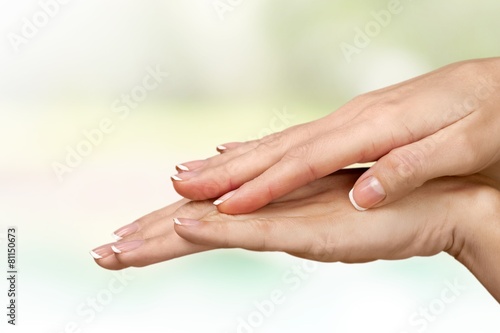 Human Hand. Manicure