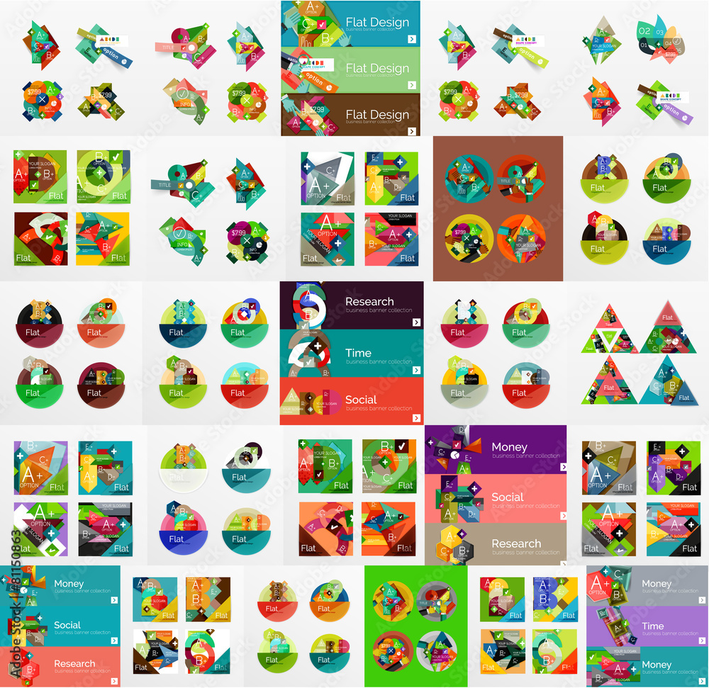 Mega set of infographic layouts, labels, web boxes Mega set of infographic layouts, labels, web boxes