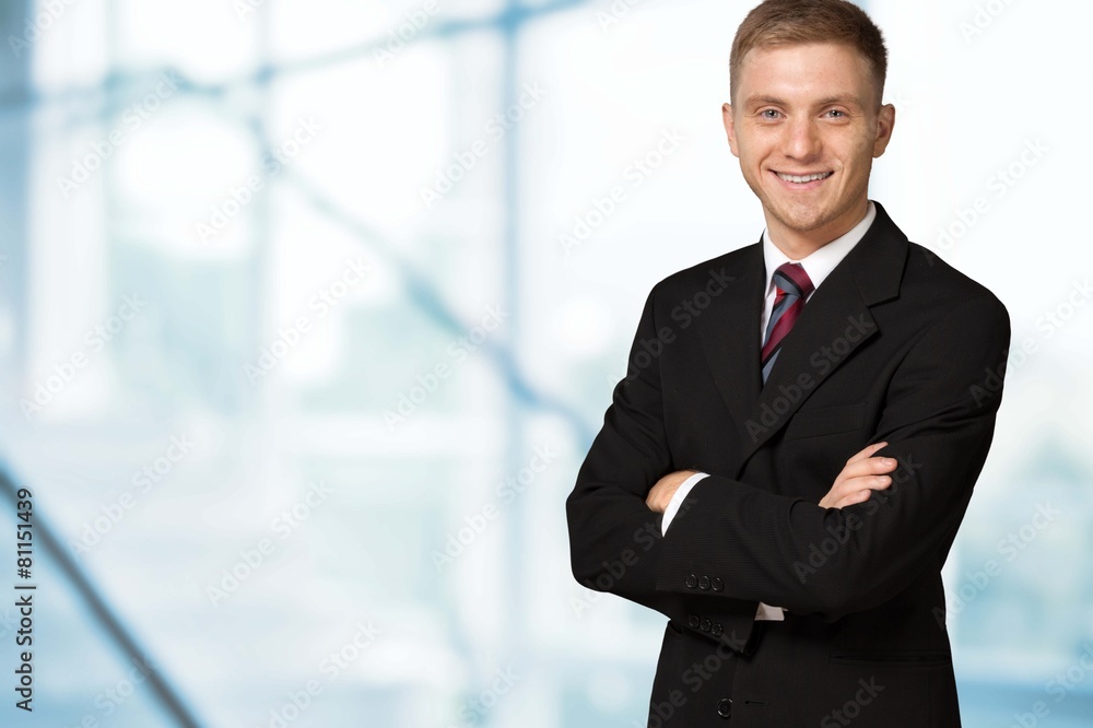 Men. Handsome Young Businessman Portrait - Isolated Men. Handsome Young Businessman Portrait - Isolated