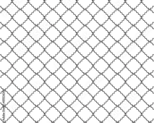 mesh wire for fencing on a white background