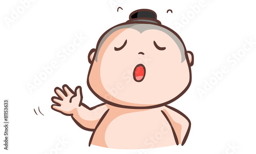 Thai boy said no and wave his hand vector