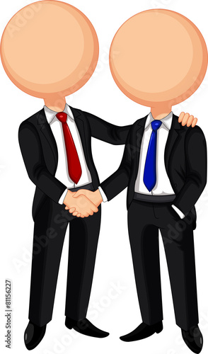 two businessmen shaking hands