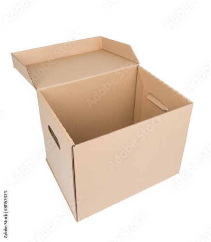 Brown Carton Box Isolated on white © PASTA DESIGN