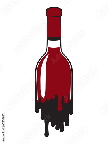 Bottle of red wine