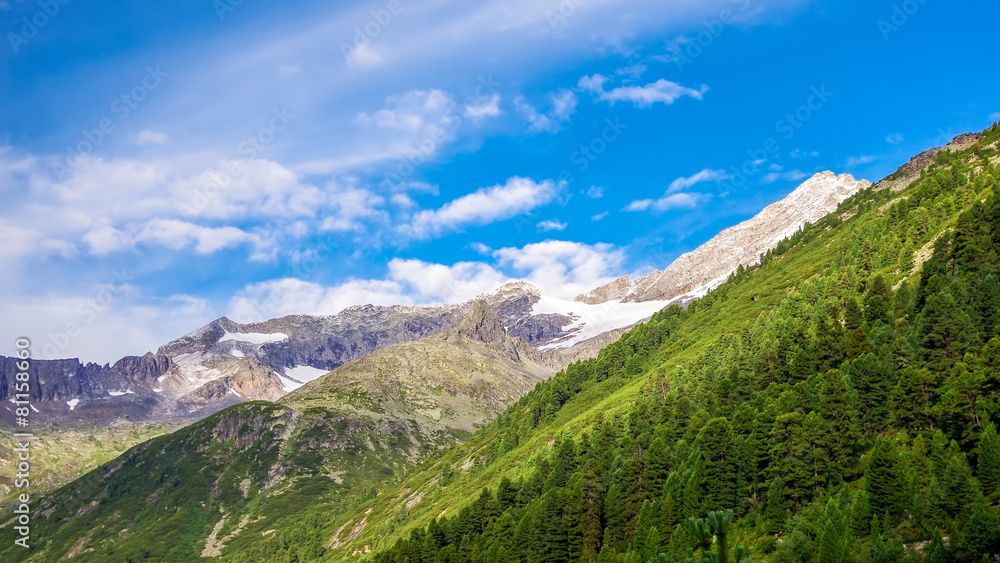 Bright colors of Alps