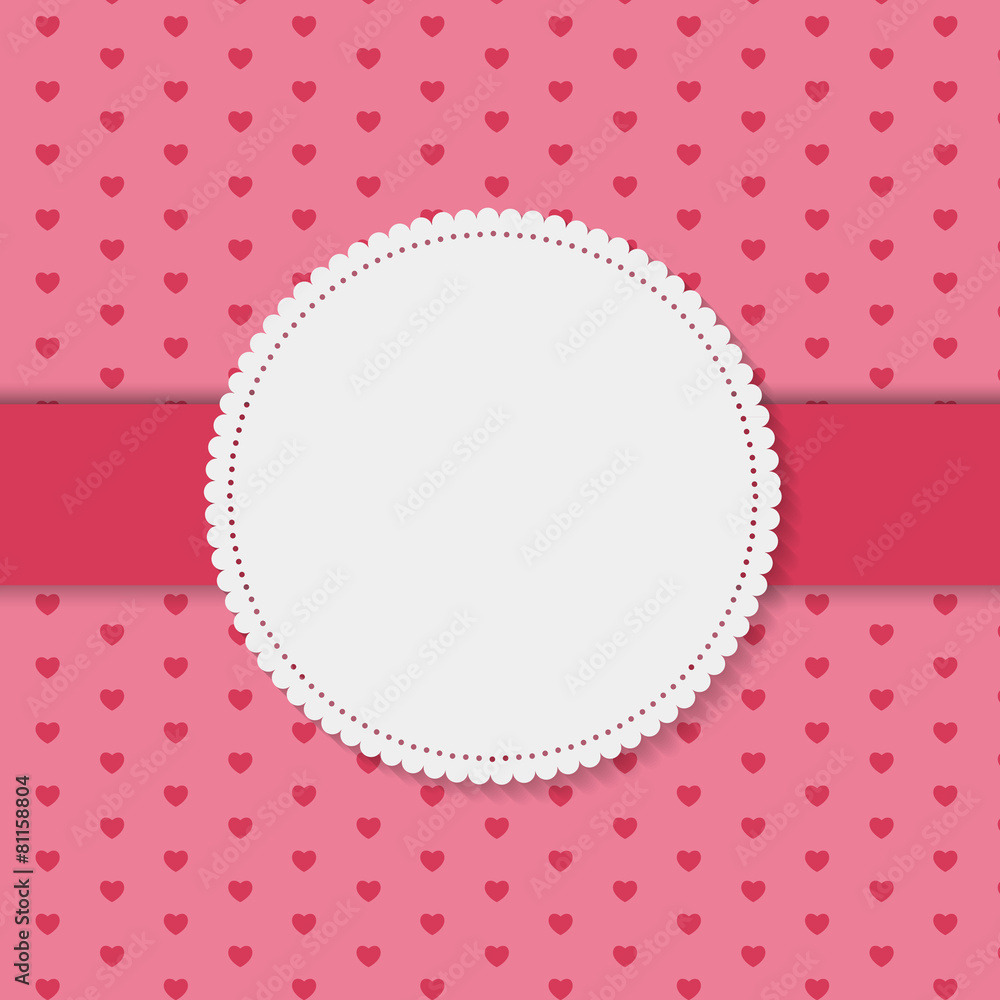 Retro Frame on Cute Background Vector Illustration Retro Frame on Cute Background Vector Illustration