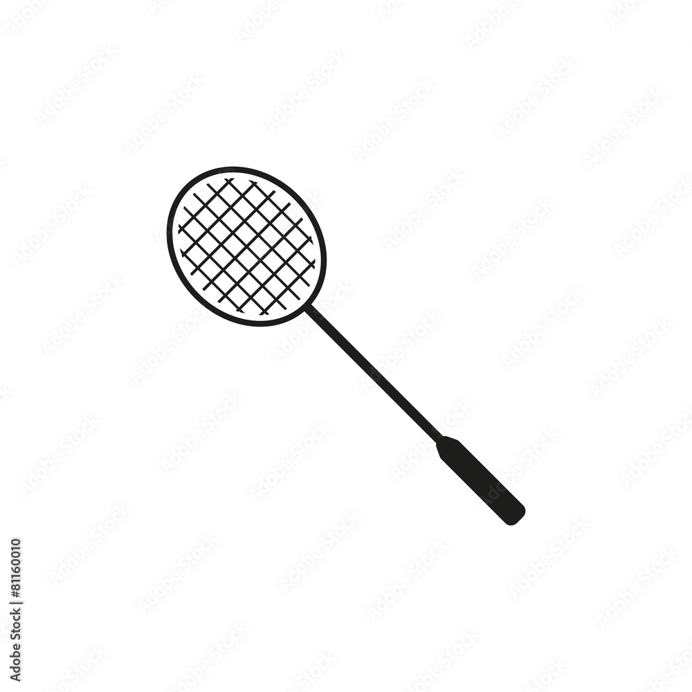 Fotografie The badminton icon. Game symbol. Flat