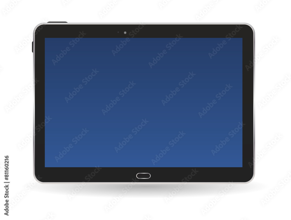 Black Tablet PC Vector Illustration Black Tablet PC Vector Illustration