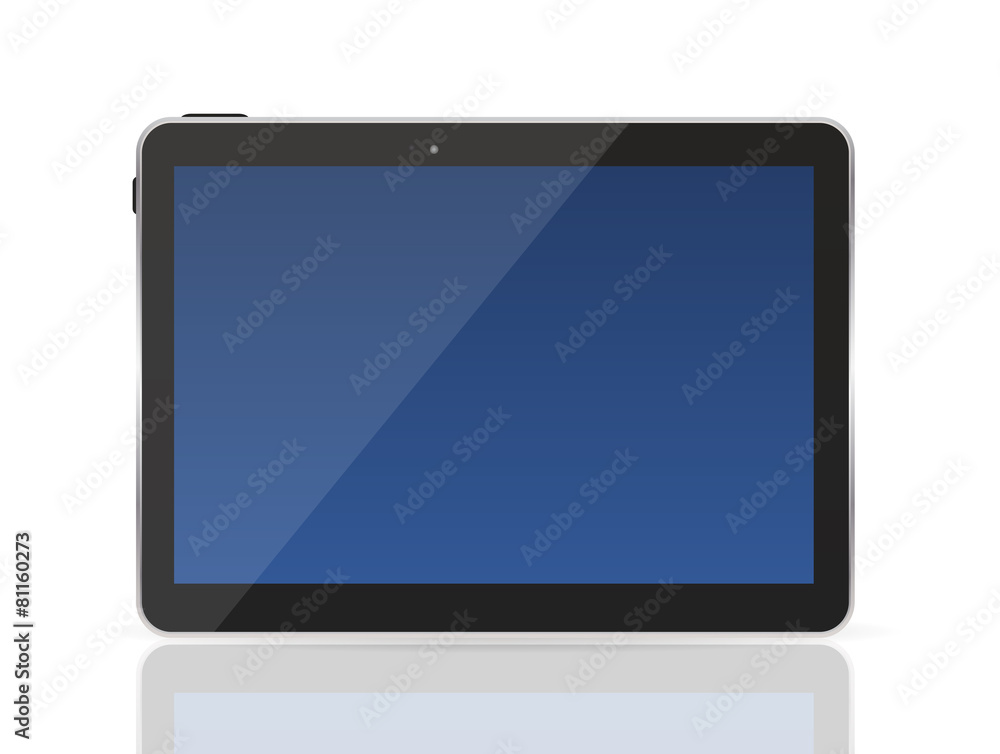 Black Tablet PC Vector Illustration Black Tablet PC Vector Illustration