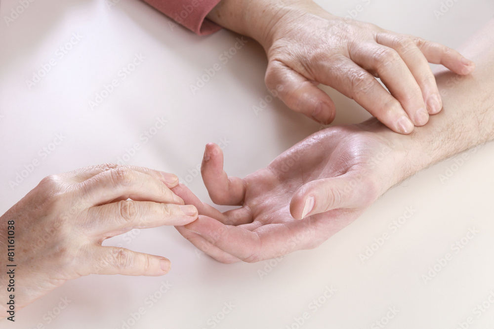 Fototapeta premium hands of the masseur