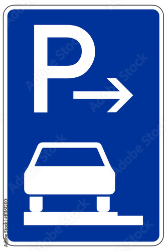 Parken ganz auf Gehwegen in Fahrtrichtung links (Ende)