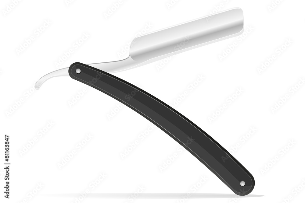 straight razor vector illustration straight razor vector illustration