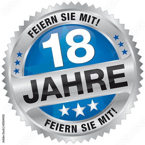 18 Jahre - Feiern Sie mit!