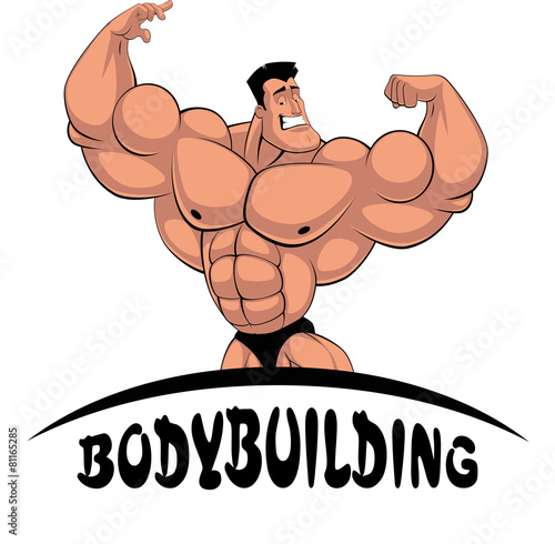 Caricature bodybuilder