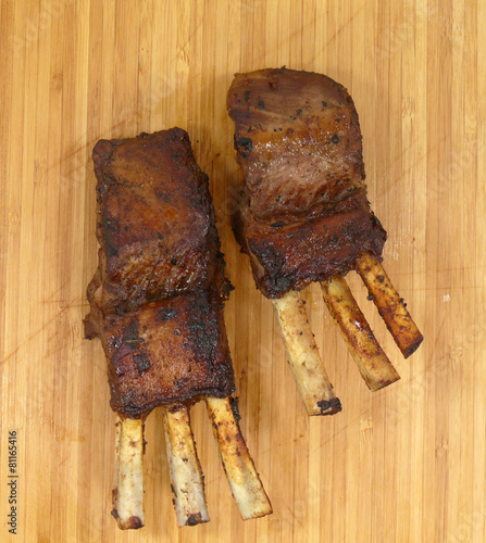 gebackenes Lammfleisch photo