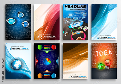 Set of Flyer Design, Infographics. Brochure Designs,
