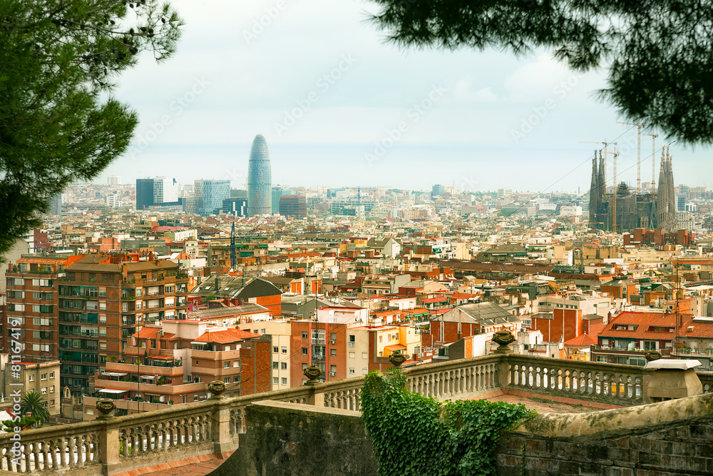 View of Barcelona city. Spain