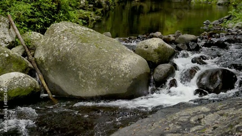 Waterfall in Lamington National Park on the New South Wales. photo