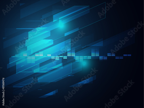 blue technology background vector illustration